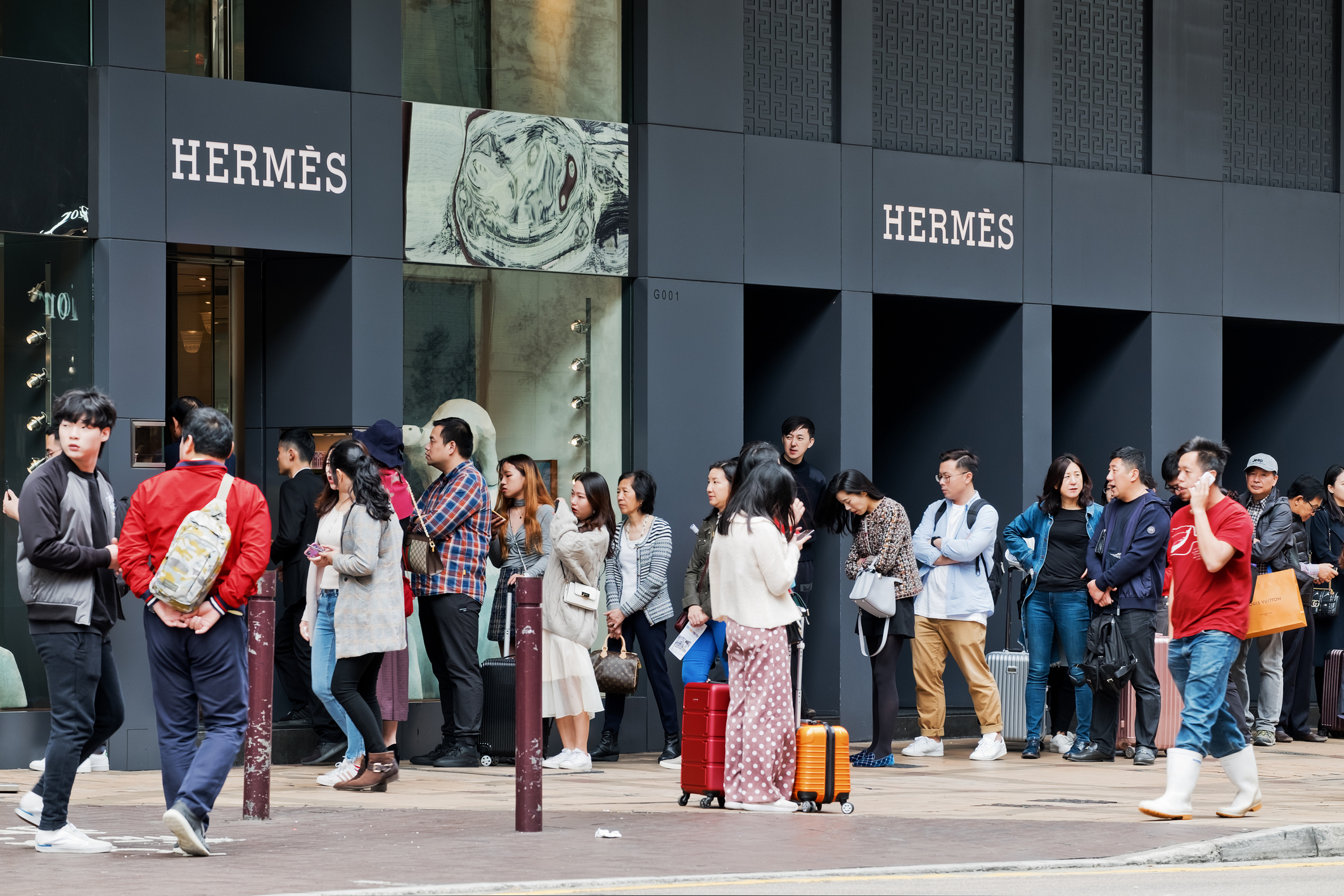 boutique luxe de Hermès à Hong-Kong