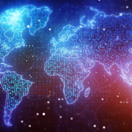 Carte mondiale holographique et reprise economique