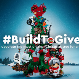 Campagne social media noel par Lego BuildToGive