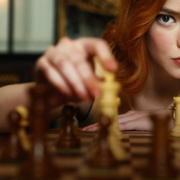 Partie d'échecs pop culture Queen Gambit par Netflix