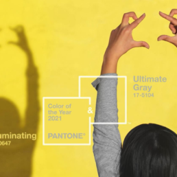 Couleurs Pantone de l'année 2021 mixant optimisme et résilience