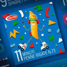 Playlists musicales de barilla adaptées au temps de cuisson des pâtes